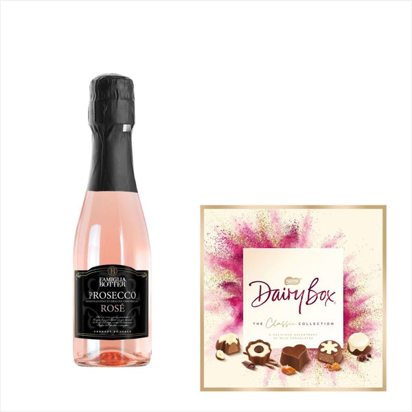 Botter Prosecco Rose 200ml & Dairy Milk Chocolate Gift